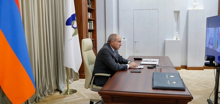 Փաշինյանը տեսակապով մասնակցում է Մինսկում ընթացող Եվրասիական միջկառավարական խորհրդի նիստին