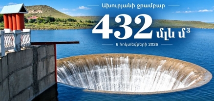 Ախուրյանի ջրամբարում ռեկորդային ջրապաշար կա տարվա այս ժամանակահատվածի համար․ Լևոն Ազիզյան