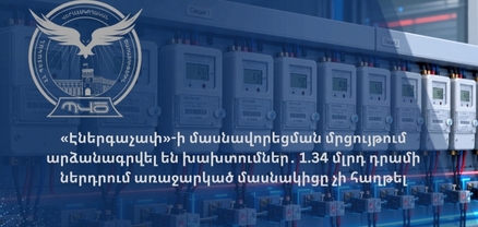 «Էներգաչափ»-ի մասնավորեցման մրցույթում արձանագրվել են խախտումներ․ 1.34 մլրդ դրամի ներդրում առաջարկած մասնակիցը չի հաղթել