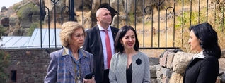 Իսպանիայի թագուհի Սոֆիան այցելել է Գեղարդի վանական համալիր