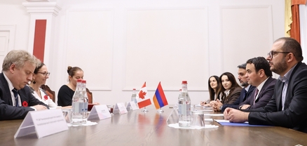 «Ուժեղ Հայաստան» խմբակցության պատգամավորները հանդիպել են ՀՀ-ում Կանադայի դեսպանի հետ