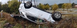 Երևան-Սևան ճանապարհին «Chevrolet»-ն գլխիվայր շրջվելով բախվել է գազատար խողովակին․ կա վիրավոր