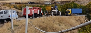 Ջերմուկ-Վայք ճանապարհին վնասվել է գազատարը. ճանապարհը փակ է